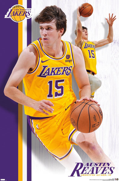 Austin Reaves "Superstar" Los Angeles Lakers Official NBA Action Poster - Costacos Sports