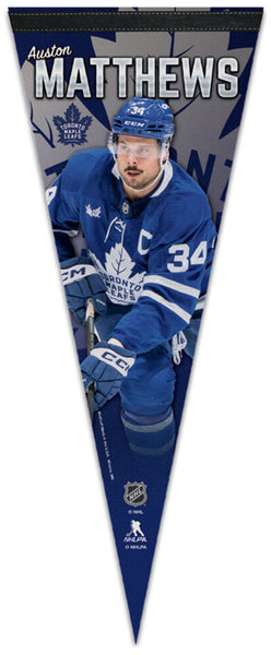 Auston Matthews "Captain" Toronto Maple Leafs Premium Felt Collector's PENNANT - Wincraft