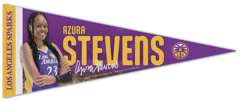 Azura Stevens Los Angeles Sparks Official WNBA Basketball Signature Series Premium Felt Pennant - Wincraft