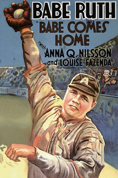 Babe Ruth "Babe Comes Home" (1927) Movie Poster Reproduction - Eurographics