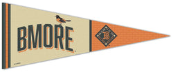 Baltimore Orioles "BMORE" Official MLB City Connect Style Premium Felt Pennant - Wincraft Inc.