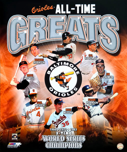 Baltimore Orioles All-Time Greats (8 Legends, 3 Championships) Premium Poster Print - Photofile
