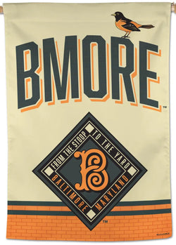 Baltimore Orioles "BMORE" MLB City Connect 2026 Edition Official 28x40 Wall Banner - Wincraft Inc.