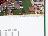 Baltimore Orioles Memorial Stadium Final Opening Day (4/8/1991) Commemorative Poster - Aerial Views