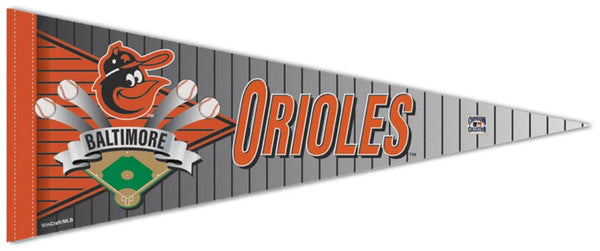 Baltimore Orioles Retro-1990s-Style MLB Cooperstown Collection Premium Felt Team Pennant - Wincraft