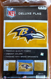 Baltimore Ravens Official NFL Football Team Logo-on-Gold DELUXE 3'x5' FLAG - Wincraft