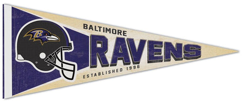 Baltimore Ravens NFL Retro-1990s-Style Premium Felt Collector's Pennant - Wincraft Inc.