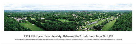 Baltusrol Golf Club 1993 US Open Championship Panoramic Poster Print - Blakeway Worldwide
