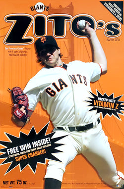 Barry Zito "Breakfast of Champions" San Francisco Giants MLB Poster - Costacos 2007