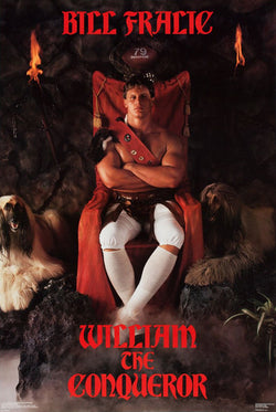 Bill Fralic "The Conqueror" (1987) Atlanta Falcons Poster - Costacos Brothers