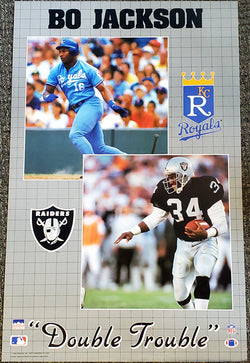 Bo Jackson The Ball Player Nike Air Poster Knows Jordan Royals Raiders  Poster