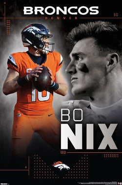 Bo Nix "Superstar" Denver Broncos QB Official NFL Poster - Costacos 2026