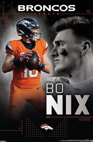 Bo Nix "Superstar" Denver Broncos QB Official NFL Poster - Costacos 2026