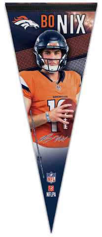 Bo Nix Denver Broncos NFL Signature Series Premium Felt Collector's Pennant - Wincraft