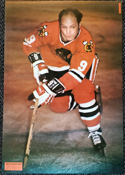 Bobby Hull Chicago Blackhawks NHL Action Vintage Original 24x36 Poster - Sports Illustrated 1971