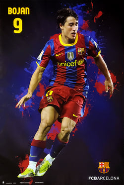 Bojan Krkic "SuperAction" FC Barcelona Football Soccer Action Poster - G.E. (Spain) 2011