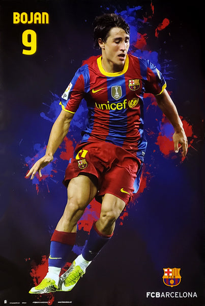 Bojan Krkic "SuperAction" FC Barcelona Football Soccer Action Poster - G.E. (Spain) 2011