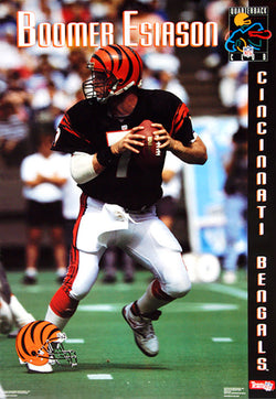 Boomer Esiason "QB Club" Cincinnati Bengals 1992 NFL Action Poster - Costacos Final Stock Collection