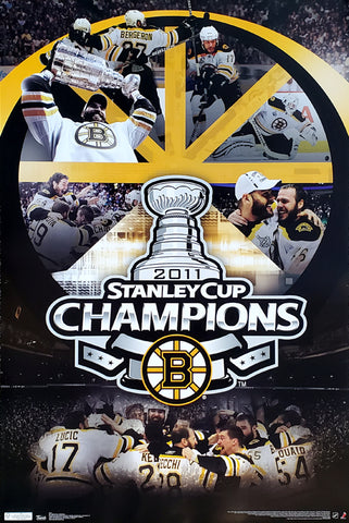 Boston Bruins 2011 Stanley Cup Champions "Celebration" Commemorative Poster - Costacos