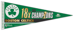 Boston Celtics 18-Time NBA Champions Premium Felt Pennant - Wincraft Inc.