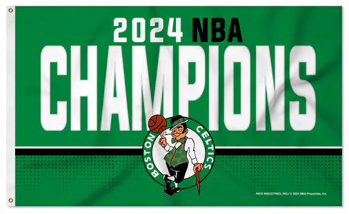 Boston Celtics 2024 NBA Champions Official Commemorative 3'x5' FLAG - Rico Inc.