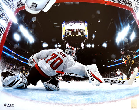 Braden Holtby "The Save" (2018 Stanley Cup Game 2) Washington Capitals Premium 16x20 Poster (Netcam View)