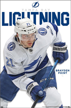 Brayden Point "Dynamo" Tampa Bay Lightning NHL Hockey Action Poster - Costacos Sports