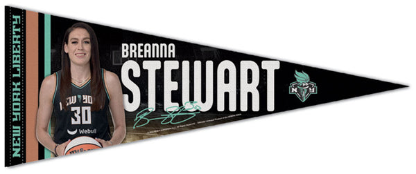 Breanna Stewart "Signature Series" New York Liberty Official WNBA Basketball Premium Felt Pennant - Wincraft