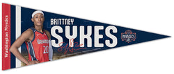 Brittney Sykes Washington Mystics Official WNBA Basketball Signature Series Premium Felt Pennant - Wincraft