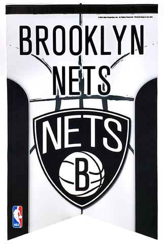 Brooklyn Nets Official NBA Basketball Premium 17x26 Felt Banner - Wincraft Inc.
