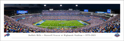 Buffalo Bills Farewell Season at Highmark Stadium 1973-2025 Panoramic Poster Print - Blakeway 2025