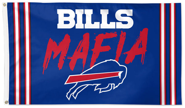 Buffalo Bills "Bills Mafia" Official NFL Football 3'x5' DELUXE Team Flag - Wincraft Inc.