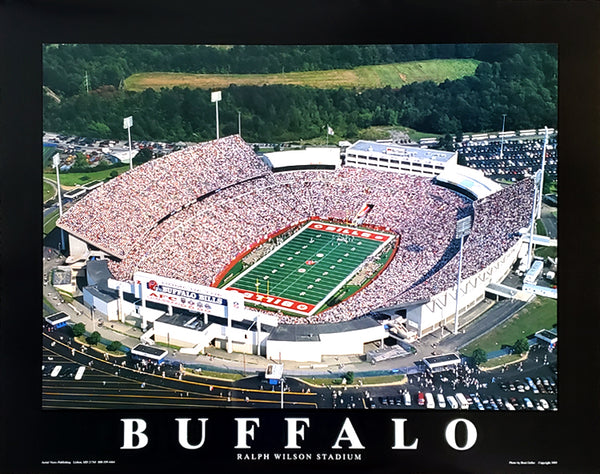 Buffalo Bills Ralph Wilson Stadium "From Above" Premium Poster Print - Aerial Views