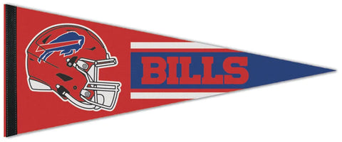 Buffalo Bills Official NFL Football Red-Helmet-Style Premium Felt Pennant - Wincraft Inc.