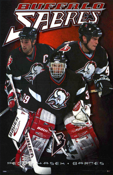 Buffalo Sabres "Three Stars" Poster (Dominik Hasek, Mike Peca, Stu Barnes) - Costacos 1999