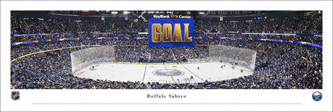Buffalo Sabres KeyBank Center 2026 NHL Playoffs Game Night Panoramic Poster - Blakeway