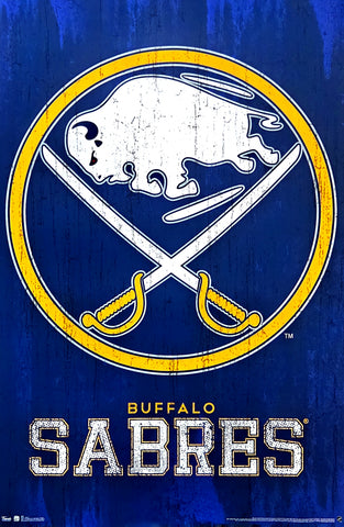 Buffalo Sabres NHL Hockey Official Team Logo 22x34 Wall Poster - Trends International