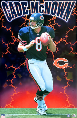 Cade McNown "Bear Storm" Chicago Bears Poster - Starline Inc. 1999