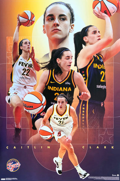 Caitlin Clark "Action" Indiana Fever WNBA Women's Basketball Poster - Costacos Sports