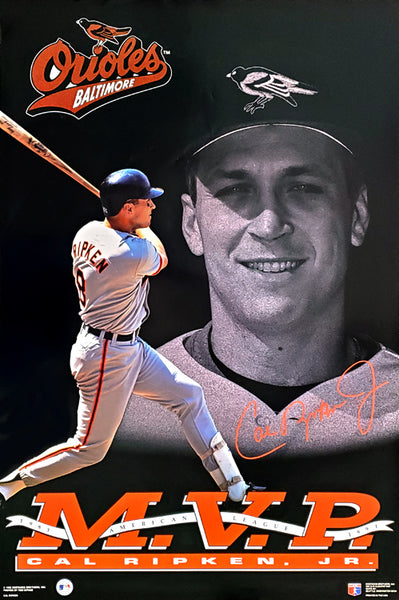 Cal Ripken Jr. American League MVP 1983, 1991 Baltimore Orioles Commemorative Poster - Costacos Brothers