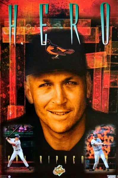 Cal Ripken Jr. "Hero" Baltimore Orioles MLB Action Poster - Costacos 1998