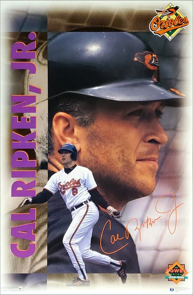 Cal Ripken Jr. "Power Portrait" Baltimore Orioles 1995 MLB Action Poster - Costacos Final Stock Collection