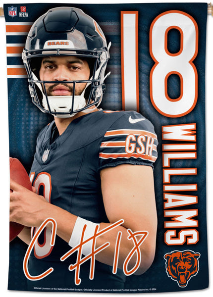 Caleb Williams Chicago Bears QB Superstar Official NFL Wall BANNER - Wincraft