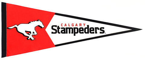Calgary Stampeders CFL Football Team Premium Felt Pennant - The Sports Vault Canada