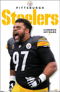 Cameron Heyward "Pittsburgh Passion" Pittsburgh Steelers Official NFL Football Poster - Costacos 2026