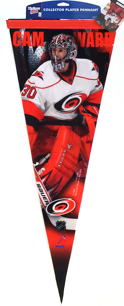 Cam Ward Carolina Hurricanes NHL Hockey Action Premium Felt Collector's Pennant (LE /1,000) - Wincraft