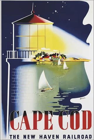 Cape Cod Sailing Classic (New Haven Railroad c.1946) Poster Reprint - Image Source Inc.