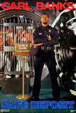 Carl Banks "Safe Deposit" New York Giants Vintage Original 1987 NFL Theme Poster - Costacos Final Stock Collection