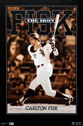 Carlton Fisk "The Iron Fisk" Chicago White Sox 1991 MLB Action Poster - Costacos Final Stock Collection