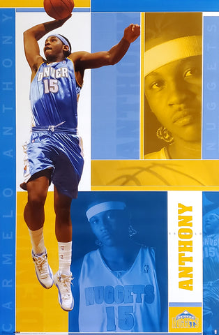 Carmelo Anthony "Superstar" Denver Nuggets NBA Action Poster - Costacos 2005